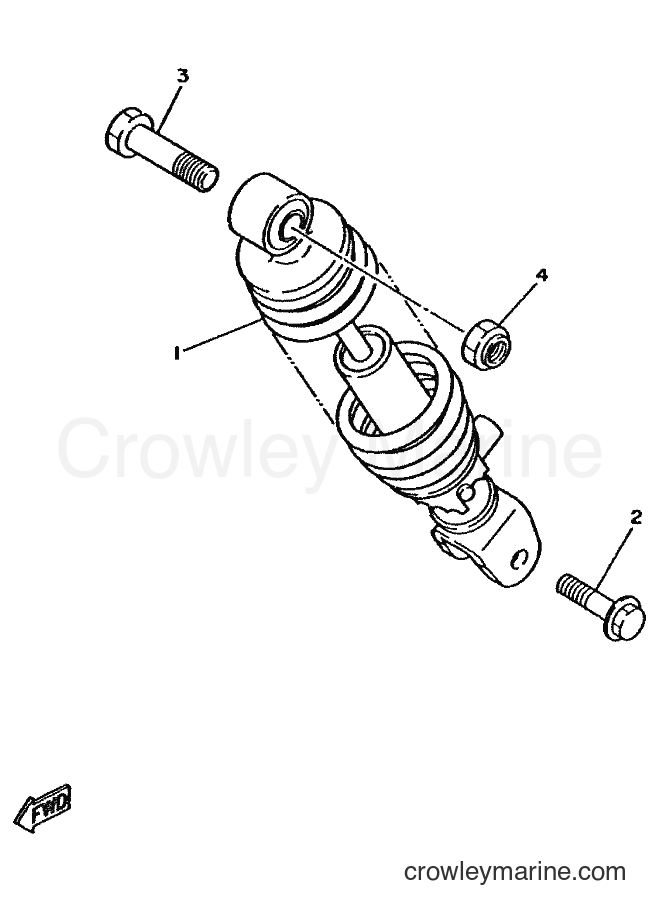 1998 Scooter CW50 - CW50 (4RW3) [010] - REAR SUSPENSION