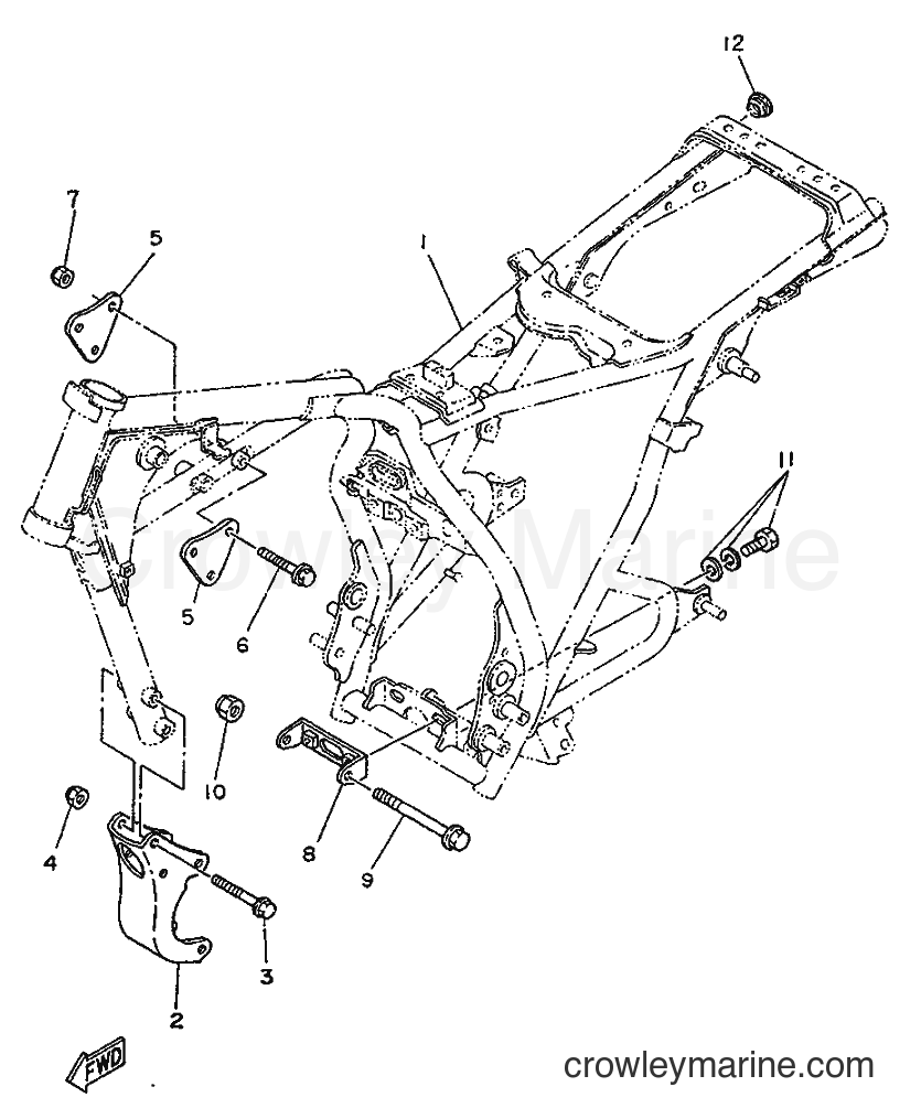 1996 Street Bike SR250SP - SR250SP (3TH5) [999] - BASTIDOR