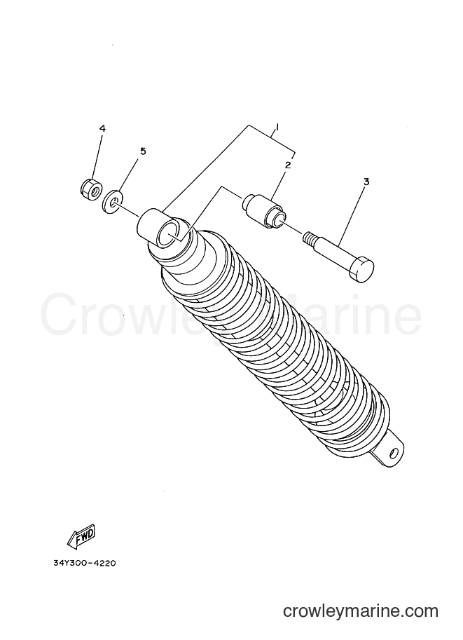 Yamaha Motors DT125 (35E) [999] - REAR SUSPENSION