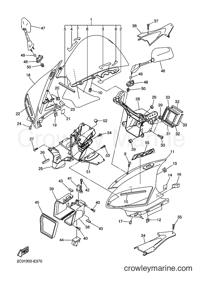 Yamaha Motors YZF-R6 (2C02) [020] - COWLING 1