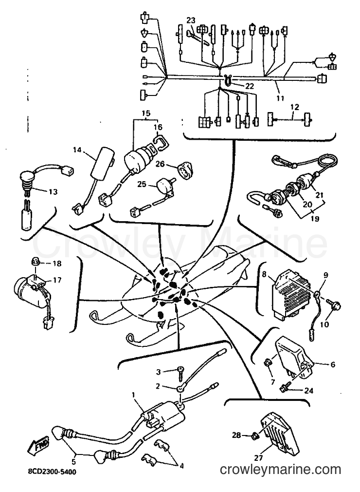 Yamaha Motors VX500 (8AS2) [010] - ELECTRICAL 1
