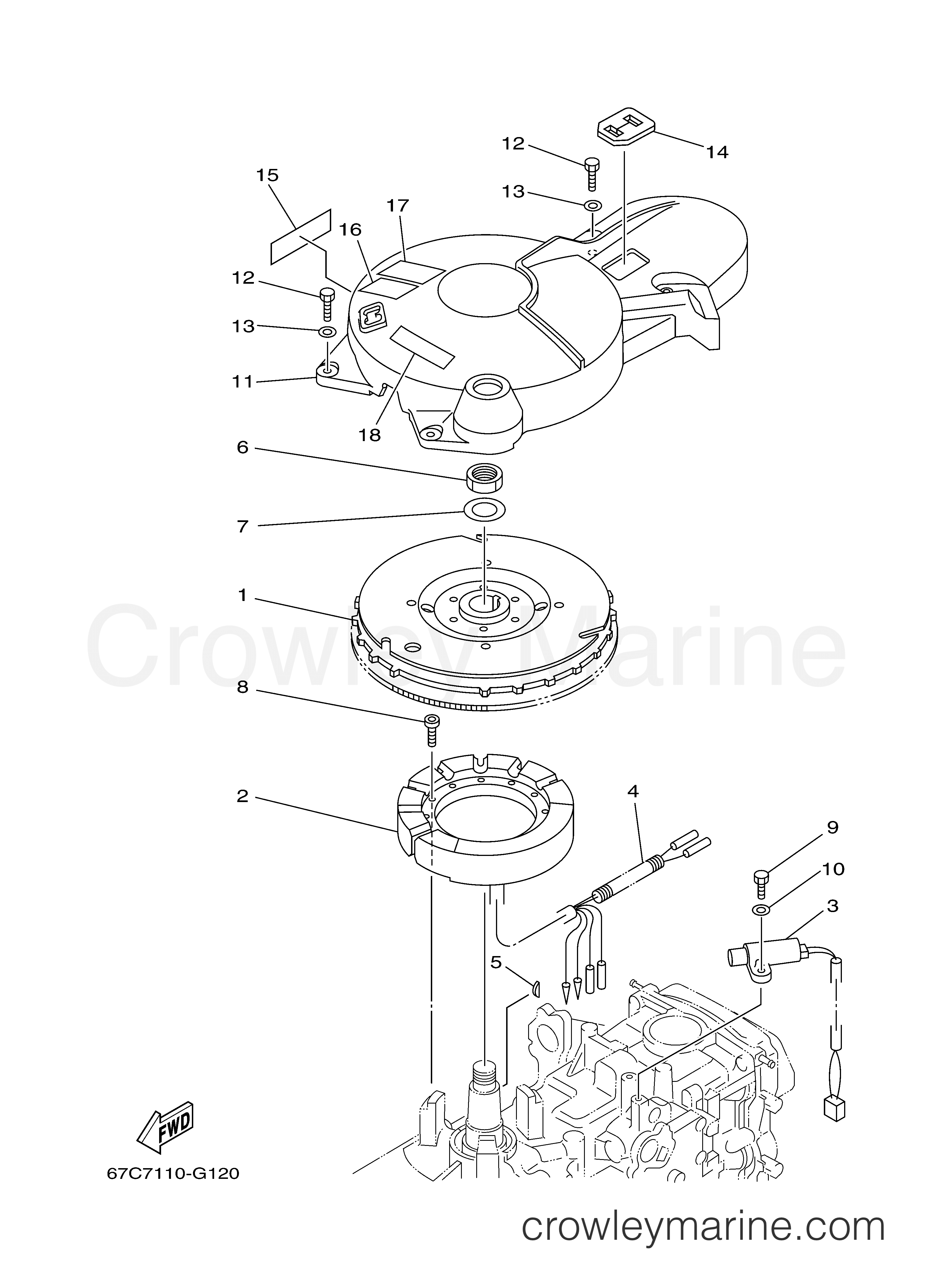 Yamaha Motors F40BMJH - GENERATOR