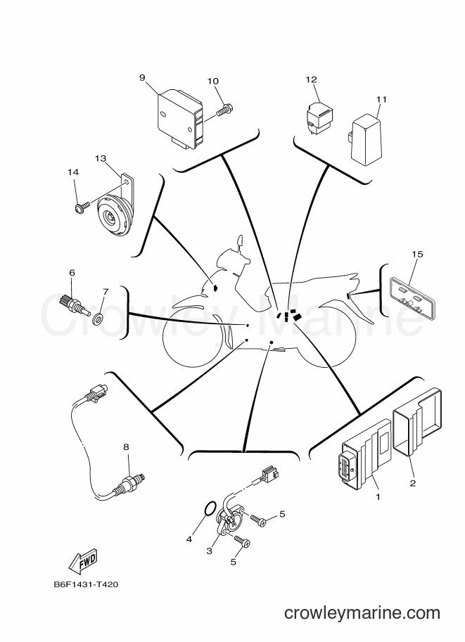 2018 Scooter T115FL-2P - T115FL-2P (B6F1) [010] - ELECTRICAL 2