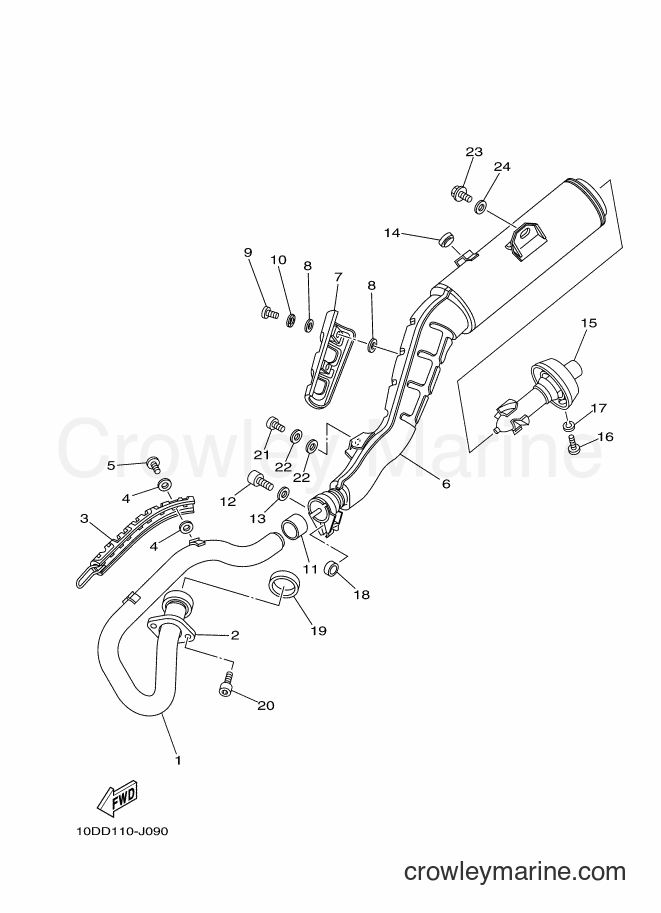 2012 Dirt Bike TW200E - TW200E (10DP) [010] - EXHAUST