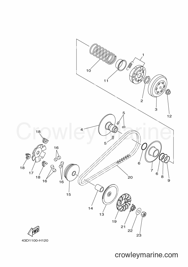2010 ATV YFM90R - YFM90R (43D6) [010] - CLUTCH