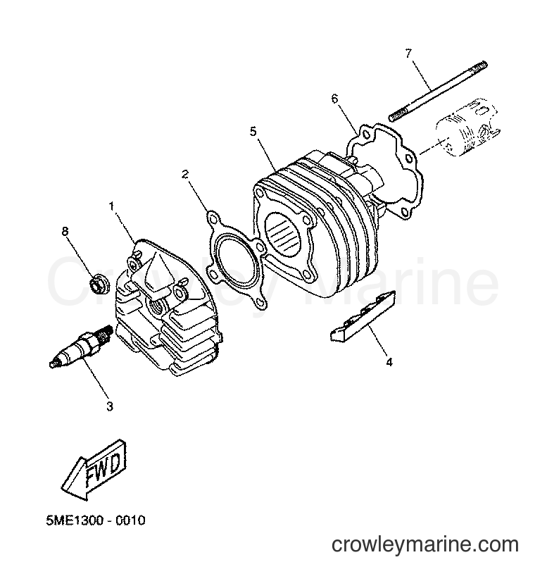 2000 Scooter YQ100 - YQ100 (5ME1) [060] - CYLINDER