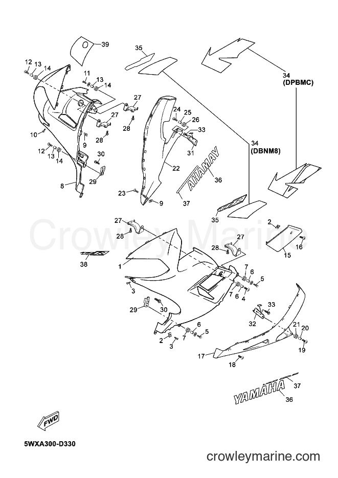 2005 Scooter TZR50 - TZR50 (5WXA) [060] - COWLING 2