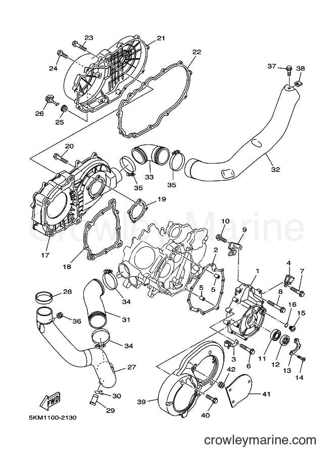 2002 ATV YFM660FWA - YFM660FWA (5KM2) [010] - CRANKCASE COVER 1