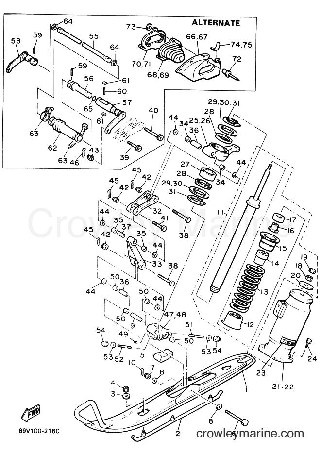 Yamaha Motors VT480GT (8AP1) [020] - SKI