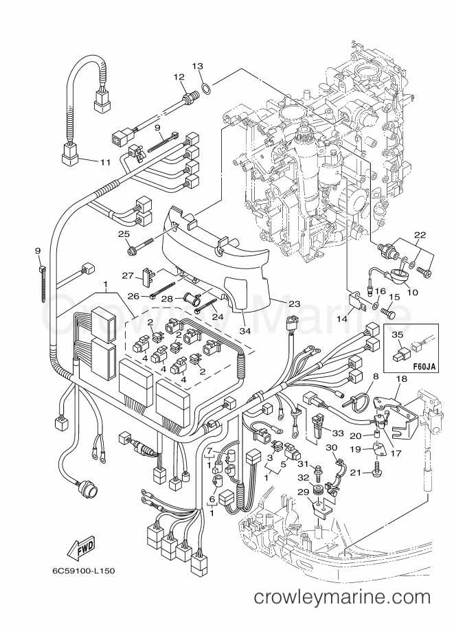 Yamaha Motors F60JA-Y12 (6C59) [280] - ELECTRICAL 3