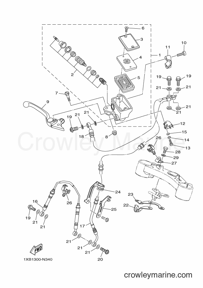 2017 Street Bike MT07A - MT07A (BM52) [010] - FRONT MASTER CYLINDER