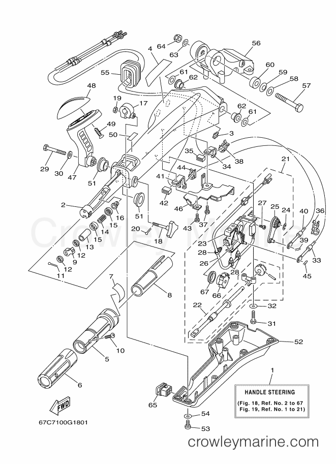 Yamaha Motors F40BMHDS (67C7) [400] - STEERING 1