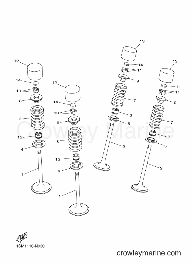 2014 Dirt Bike YZ250F - YZ250F (1SM2) [010] - VALVE