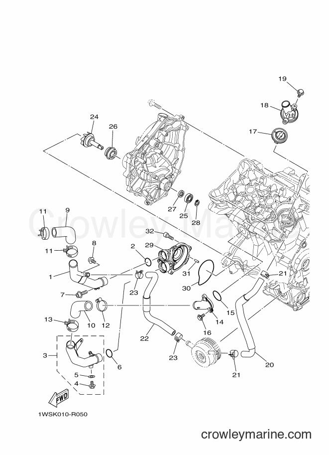 Yamaha Motors MT07A (BM52) [010] - WATER PUMP