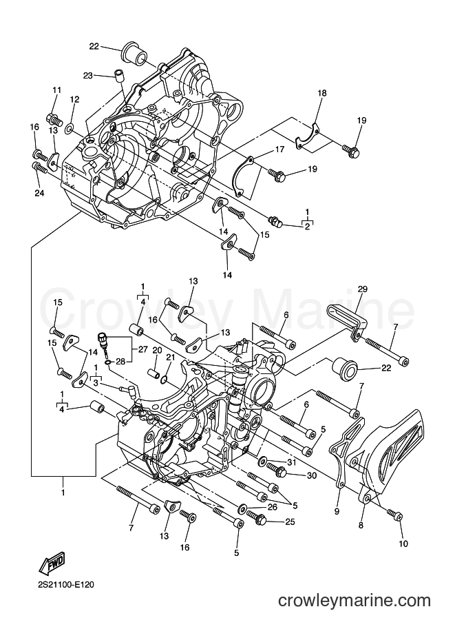 2006 Dirt Bike YZ450F - YZ450F (2S22) [010] - CRANKCASE