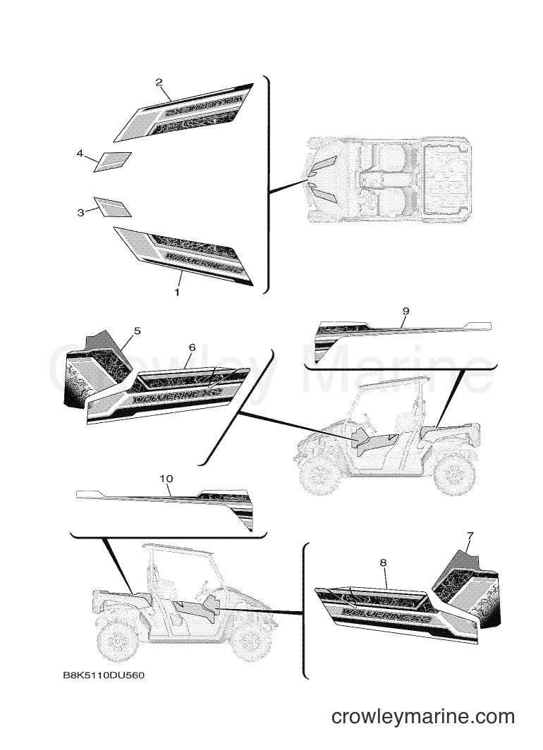 2019 ATV YXE850EN - YXE850EN (B8K6) [010] - GRAPHICS