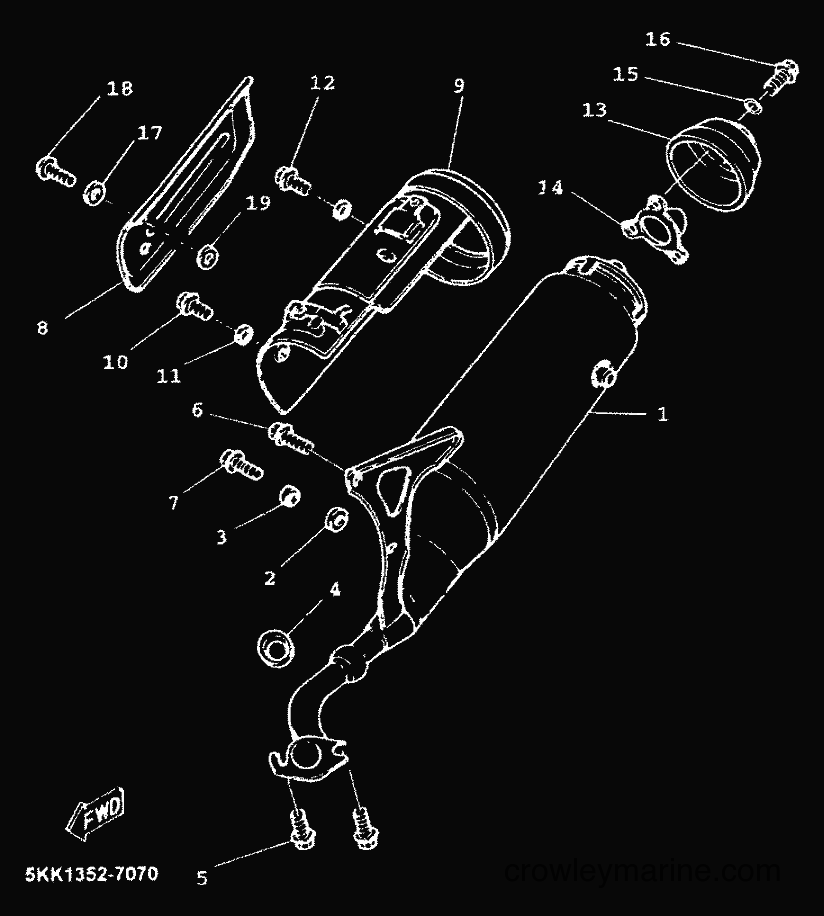 1999 Scooter YN100 - YN100 (5KK1) [99A] - EXHAUST