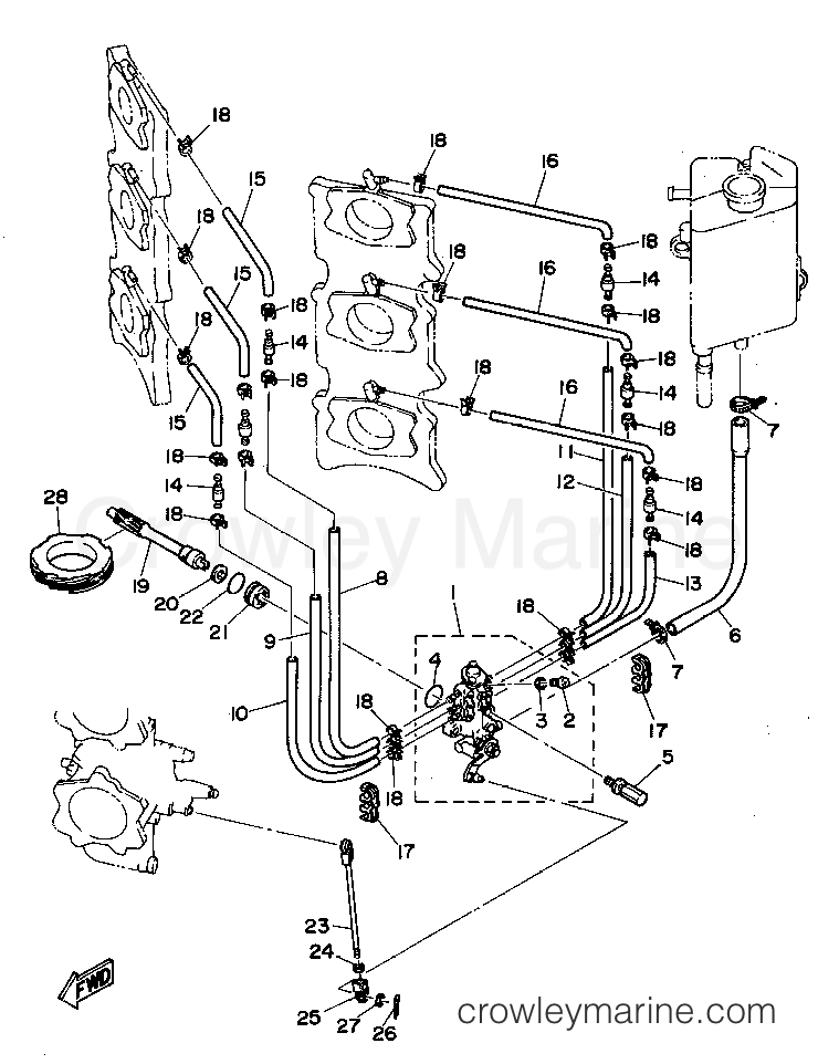 Yamaha Motors 225TXRT - OIL PUMP