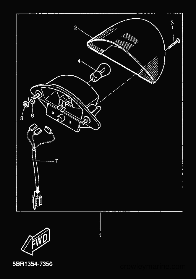 2000 Scooter YQ50 - YQ50 (5HEG) [010] - LUZ DE COLA