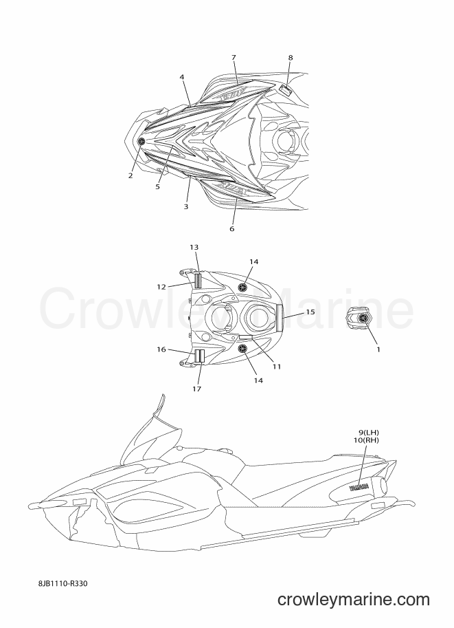 2016 Snowmobile RX10STL - RX10STL (8LB1) [020] - EMBLEM