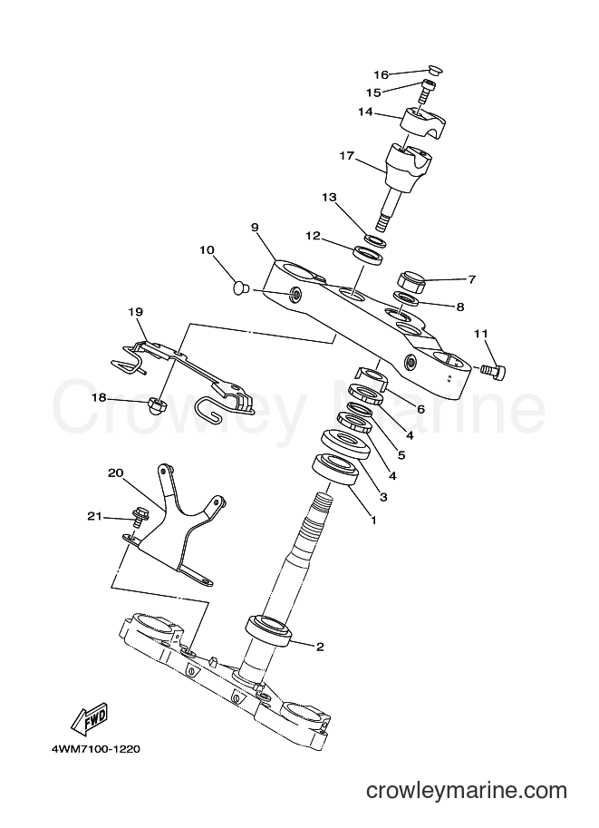 Yamaha Motors XV1600A (5JAA) [110] - STEERING