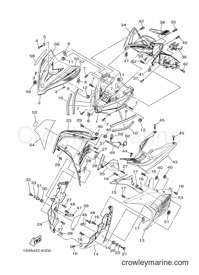 Yamaha Motors T135SEC (1S9A) [010] - LEG SHIELD
