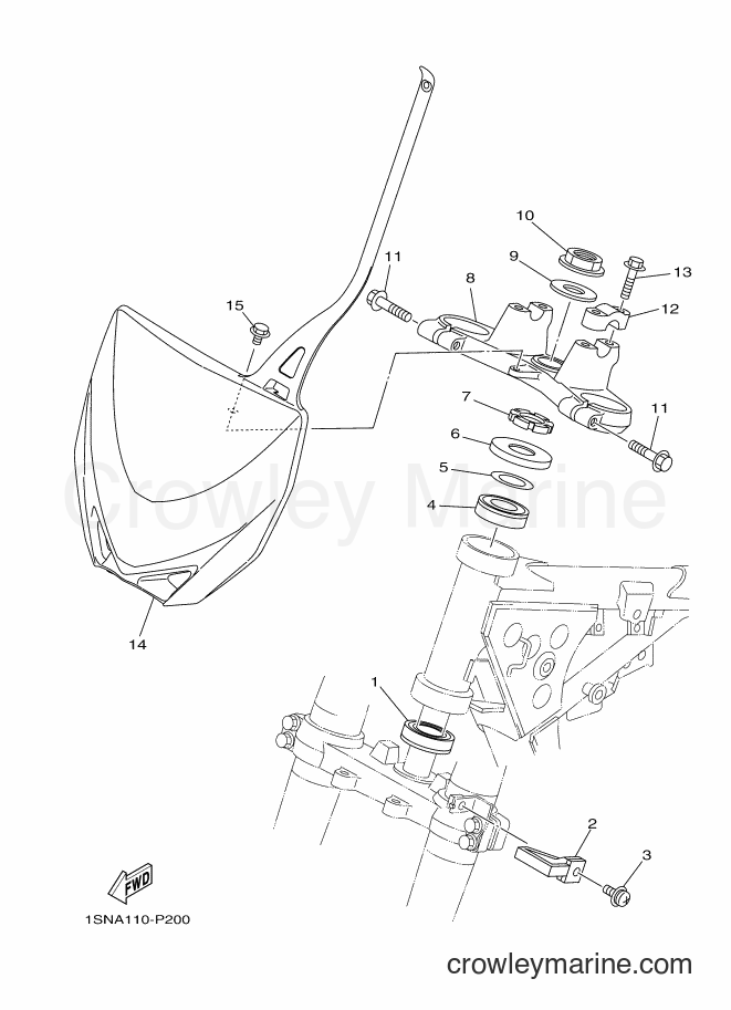 2015 Dirt Bike YZ85 - YZ85 (1SNA) [020] - STEERING