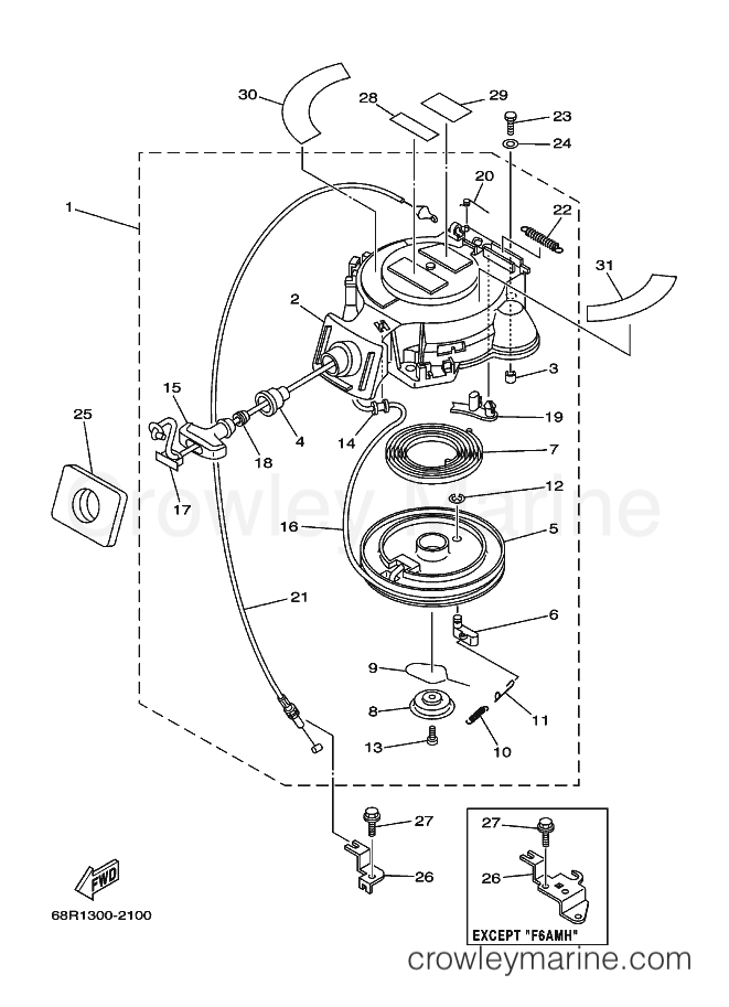 Yamaha Motors F6AMH (68R2) [040] - STARTER