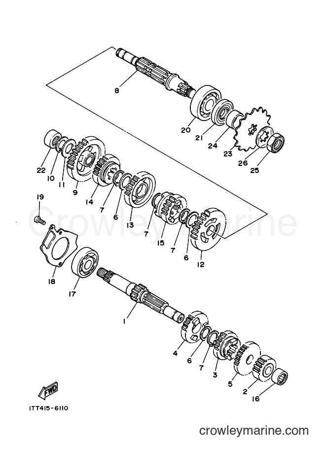 Yamaha Motors RX115 (5FS1) [010] - TRANSMISSION