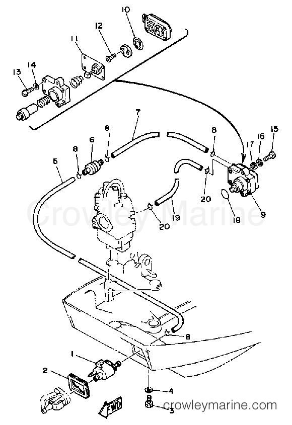 Yamaha Motors F9.9SG - FUEL SYSTEM