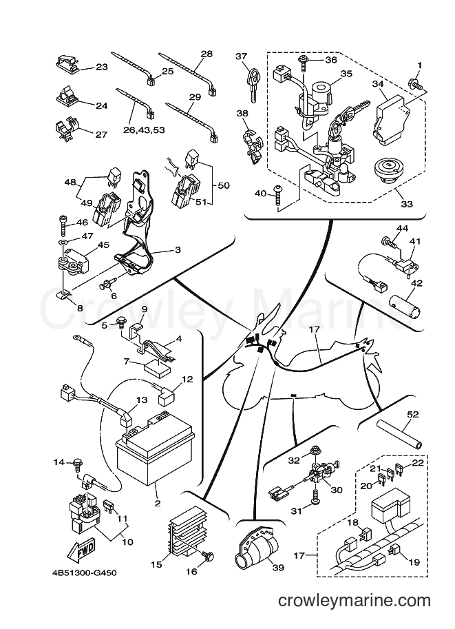 Yamaha Motors XP500 (4B51) [050] - ELECTRICAL 1