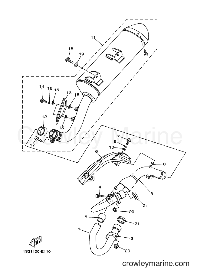 2006 ATV YFM700R - YFM700R (1S32) [010] - EXHAUST