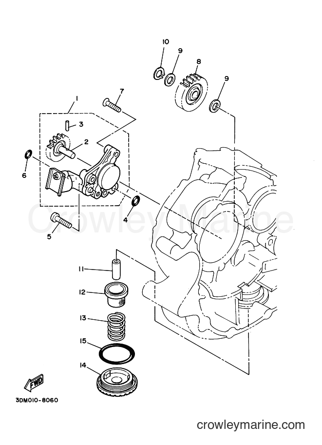 Yamaha Motors XVS250 (5KR5) [040] - OIL PUMP