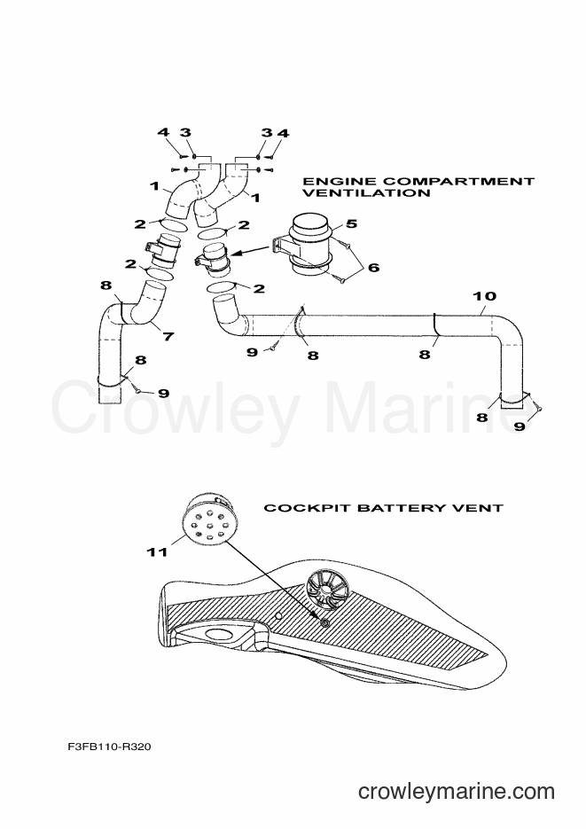 Yamaha Motors SAT1800C (F3FD) [020] - VENTILATION SYSTEM