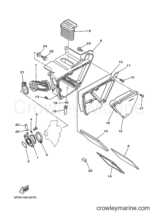 2000 Dirt Bike TT-R225 - TT-R225 (5FG6) [010] - INTAKE