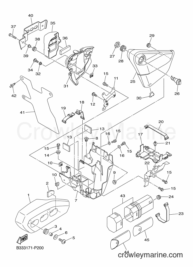 Yamaha Motors XVS950CR (B33D) [010] - SIDE COVER