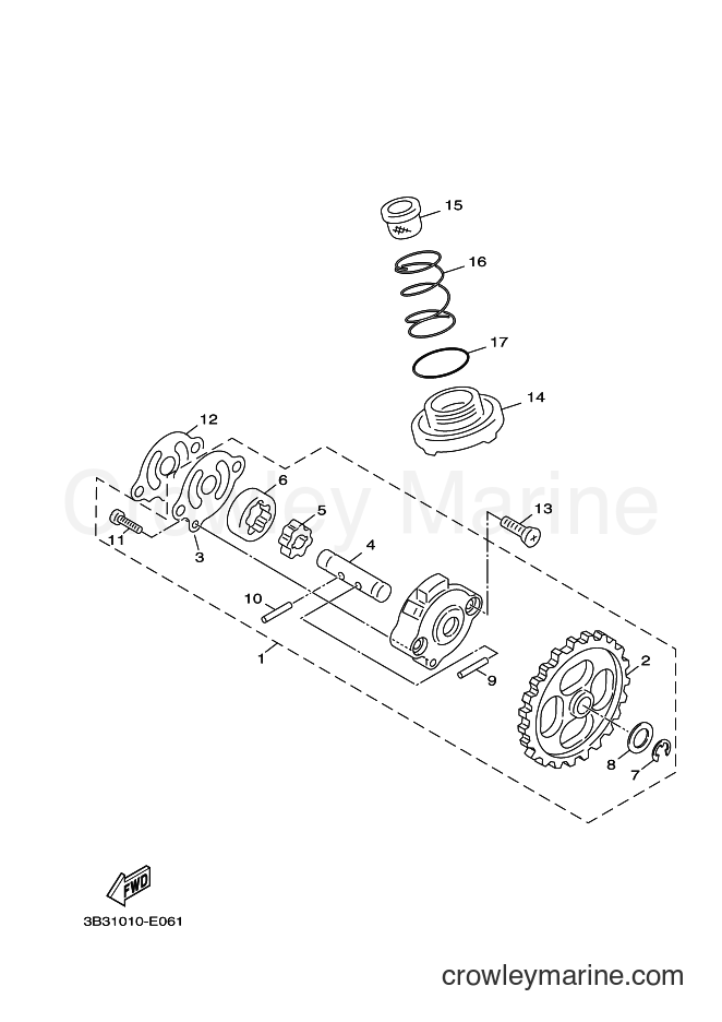 2012 Scooter YW50F - YW50F (1CD2) [010] - OIL PUMP