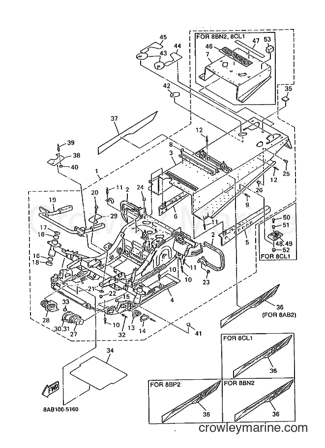 Yamaha Motors VX500E (8BP2) [020] - FRAME