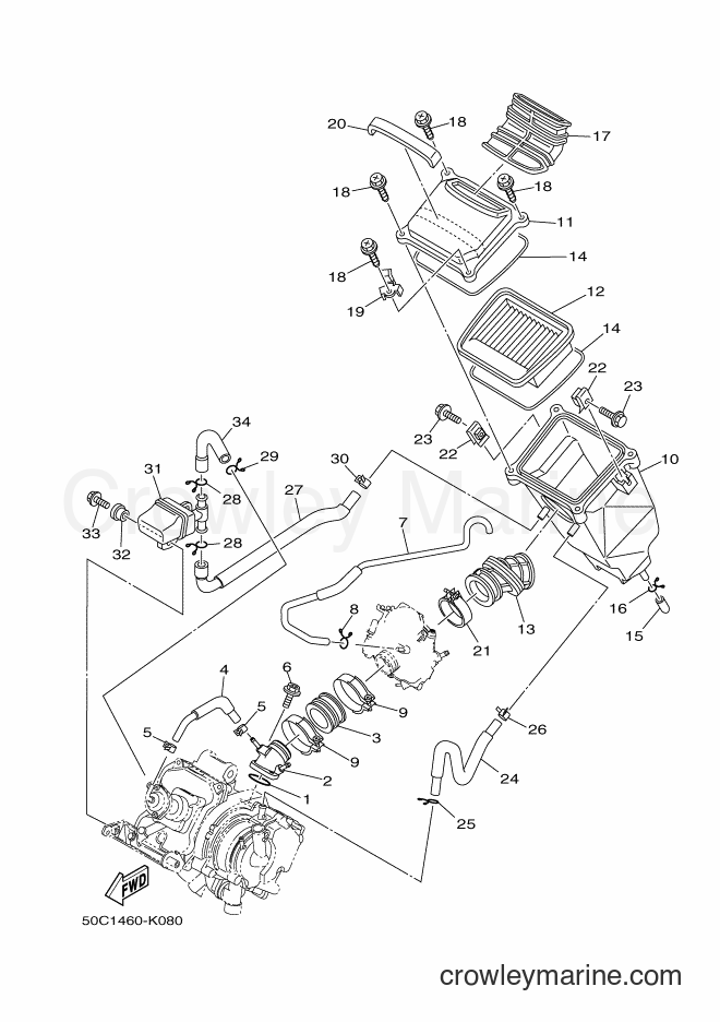 Yamaha Motors T135SEC (55S5) [010] - INTAKE