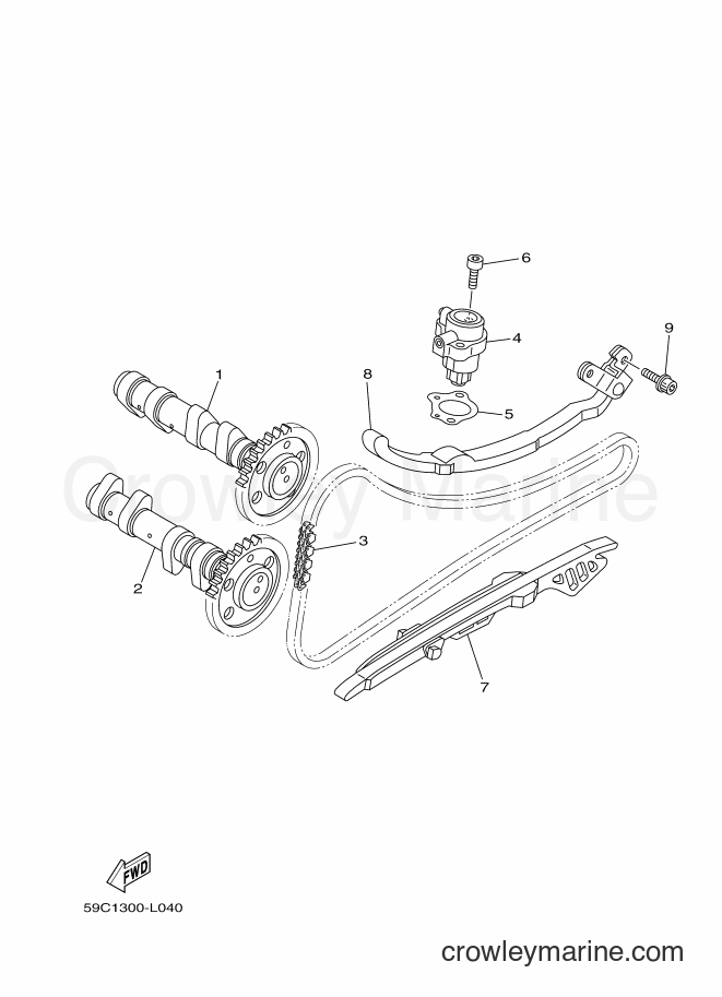 2014 Maxi-Scooter XP500 - XP500 (59CM) [060] - CAMSHAFT & CHAIN