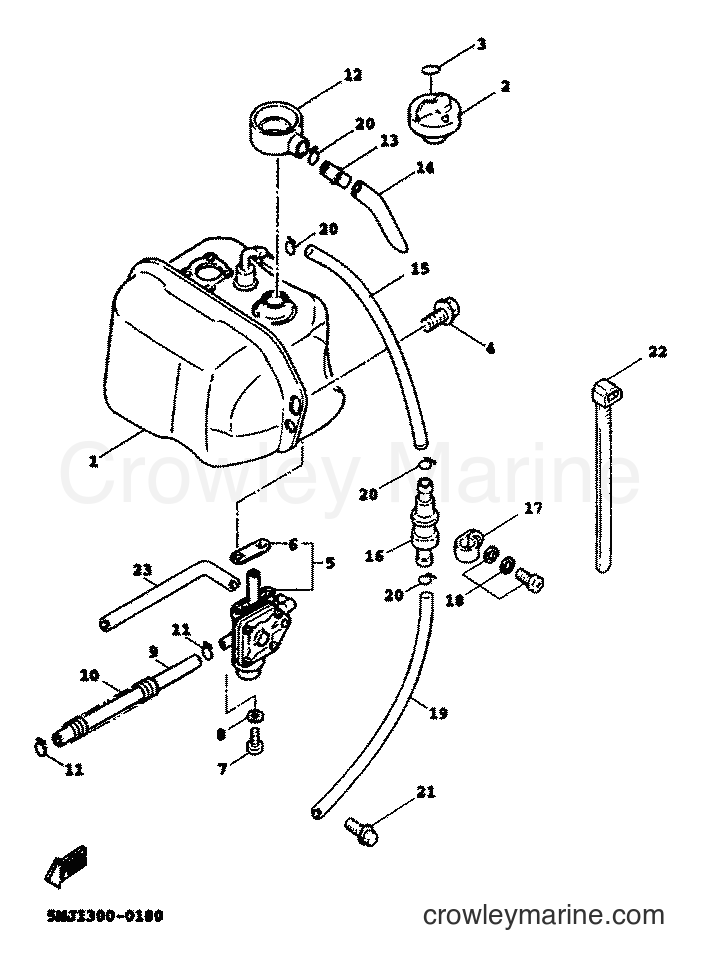 2000 Scooter XC125A - XC125A (5MJ2) [010] - FUEL TANK