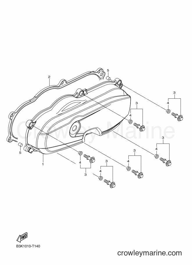 2018 Scooter CEH50D - CEH50D (B3K2) [010] - CRANKCASE COVER 1