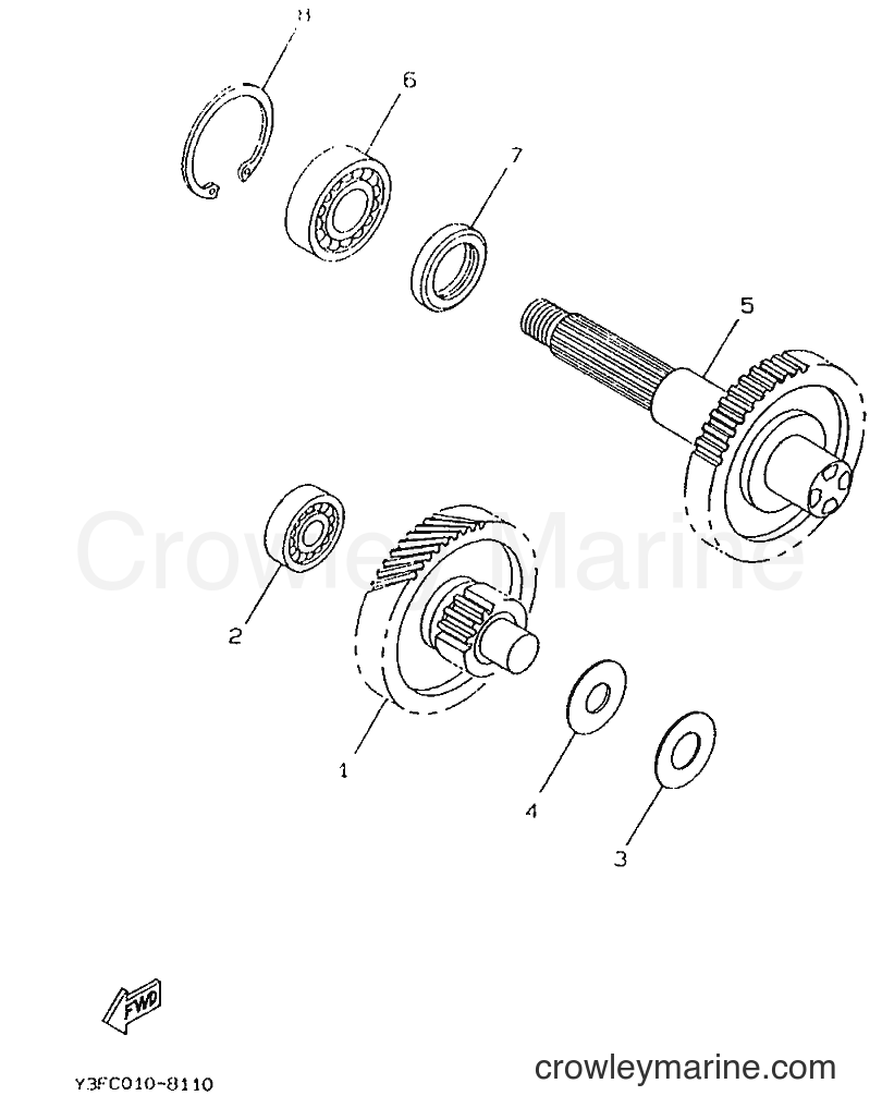 1996 Scooter CW50 - CW50 (4VV5) [999] - TRANSMISSION
