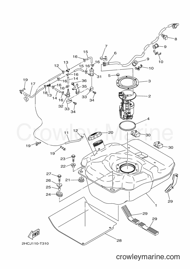 2018 ATV YXZ1000E - YXZ1000E (2HCR) [010] - FUEL TANK