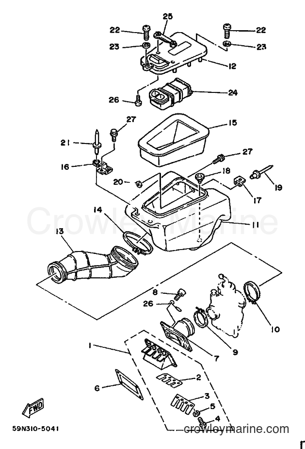 1988 Dirt Bike TY250 - TY250 (59N) [99A] - INTAKE