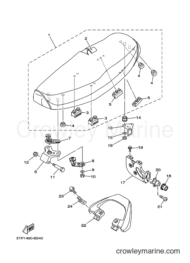 Yamaha Motors T110SE (5B9C) [010] - SEAT