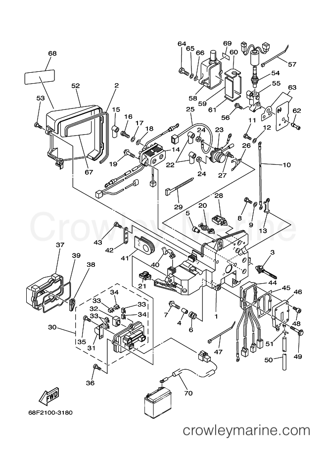 Yamaha Motors Z200NETOX (68F2) [080] - ELECTRICAL 3