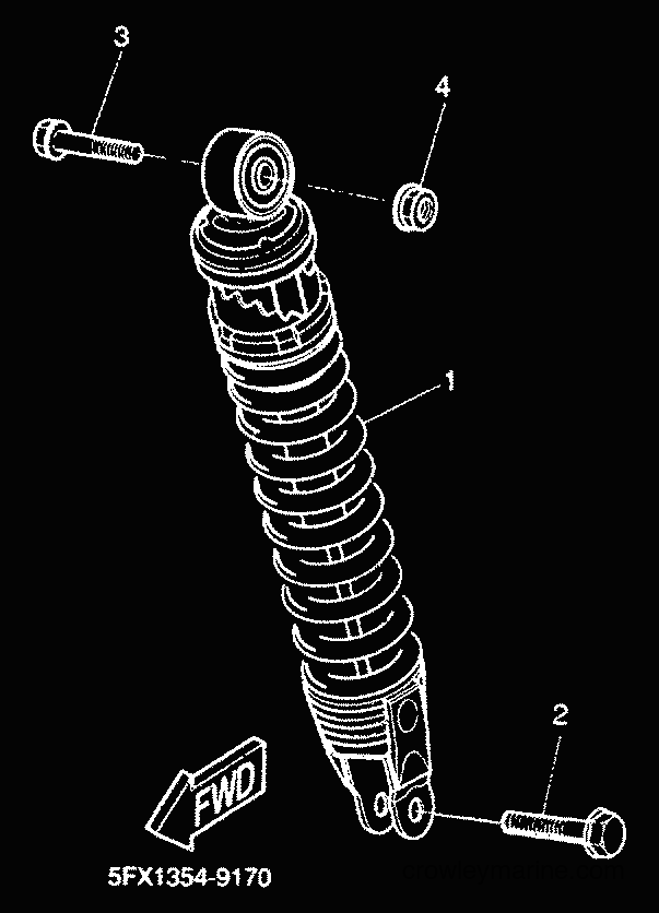 2000 Scooter CW50RS - CW50RS (5FXF) [010] - REAR SUSPENSION