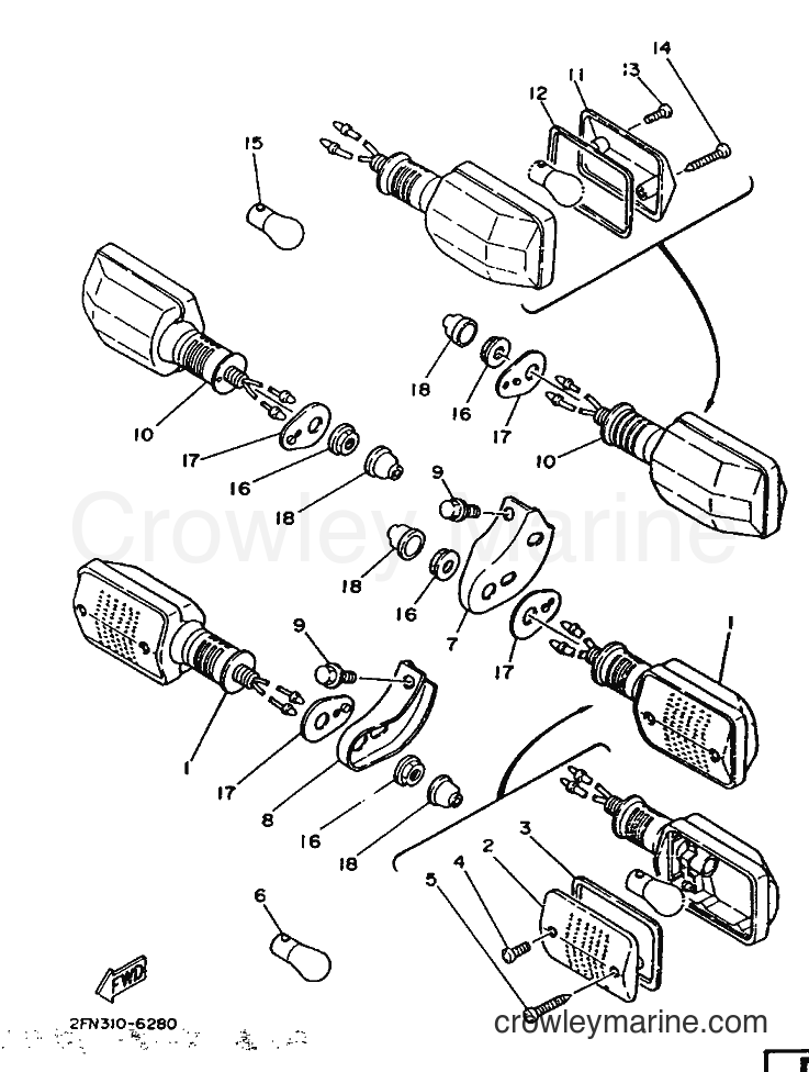 1986 Scooter DT50M - DT50M (2FN) [999] - FLASHER LIGHT