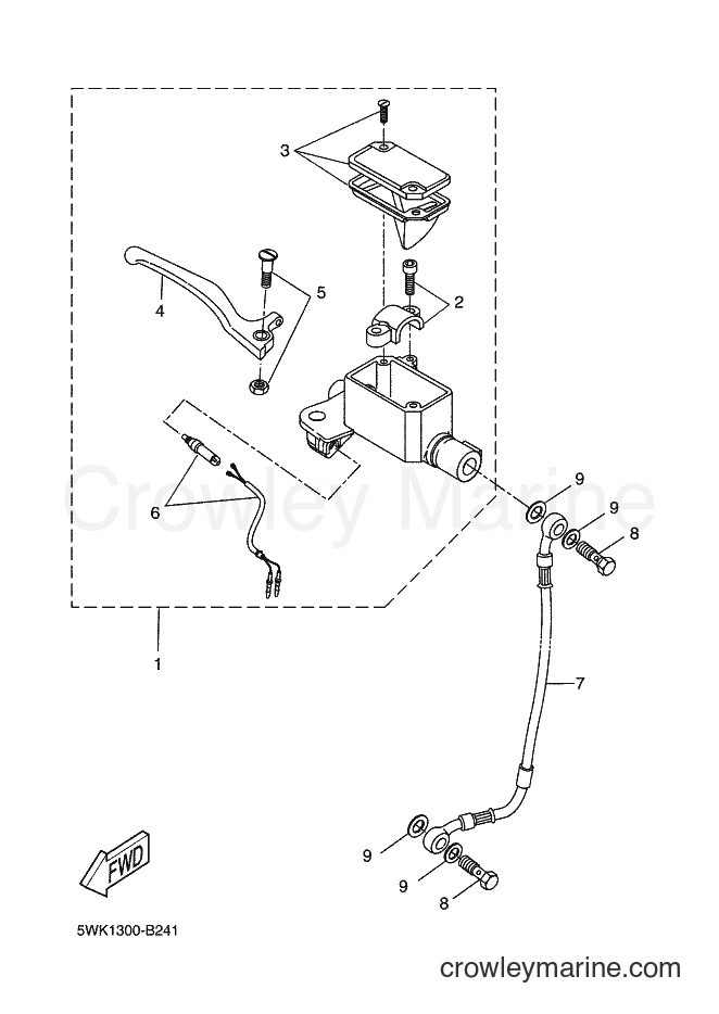 Yamaha Motors CW50RS (2B16) [020] - FRONT MASTER CYLINDER